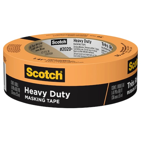 SCOTCH 1.41" x 60 Yds Orange Scotch Heavy Duty Masking Tape 2020+-36AP